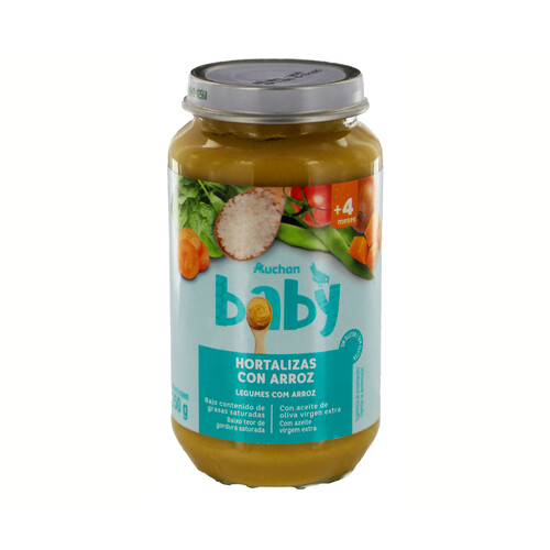 PRODUCTO ALCAMPO Baby Tarrito de hortalizas variadas y arroz, a partir de 4 meses.