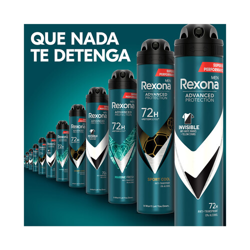 REXONA Desodorante en spray para hombre con protección 72 horas REXONA Black&White 2x200 ml.