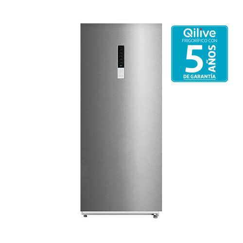 Frigorífico 1 puerta 185cm QILIVE Q.6621 NO FROST, clasificación energética: E, H: 185cm, A: 59,5cm, F: 61,8cm, capacidad total: 362L.