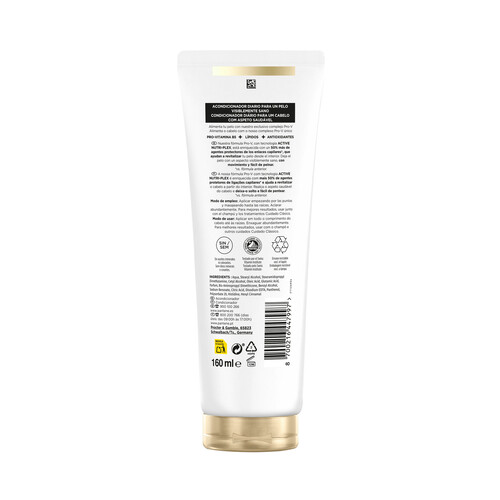 PANTENE Pro-v cuidado clásico Acondicionador con Provitamina B5, para cabellos normales a mixtos 160 ml.