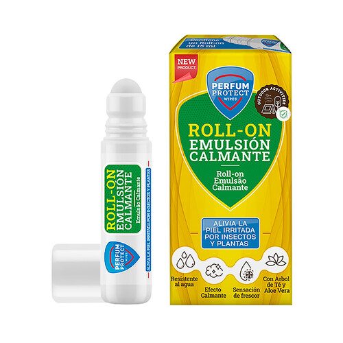 PERFUM PROTECT Roll on con emulsión calmante, ideal para pieles irritadas por insectos y plantas PERFUM PROTECT 15 ml.