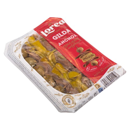 LOREA Gildas de anchoa del cantábrico 100 g.