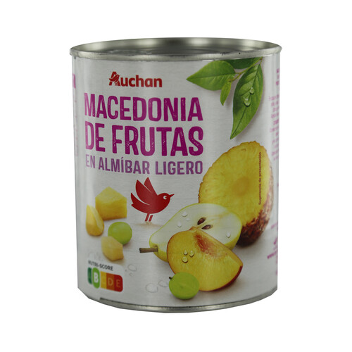 PRODUCTO ALCAMPO Macedonia de frutas tropicales en almibar ligero 500 g.