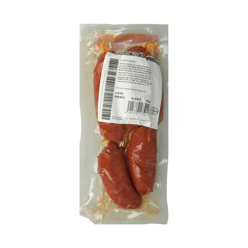 COREN Chorizo gallego de primera calidad, envasado al vacio COREN 500 g.