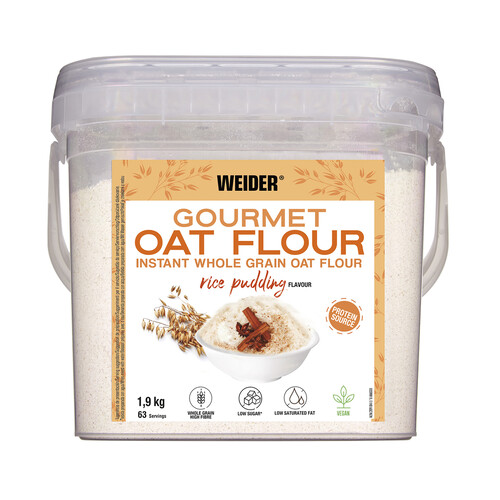 WEIDER Harina de avena sabor de arroz WEIDER 1,9 kg.