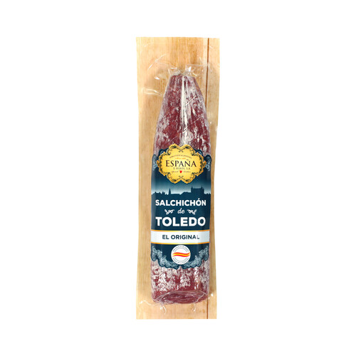 ESPAÑA Salchichón original de Toledo, envasado al vacio ESPAÑA 260 g.