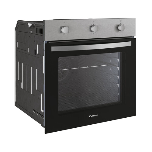 Horno multifunción CANDY FIDCX532 Inox, capacidad: 65L, A, A: 59,5cm, H: 59,5cm, F: 56,8cm.