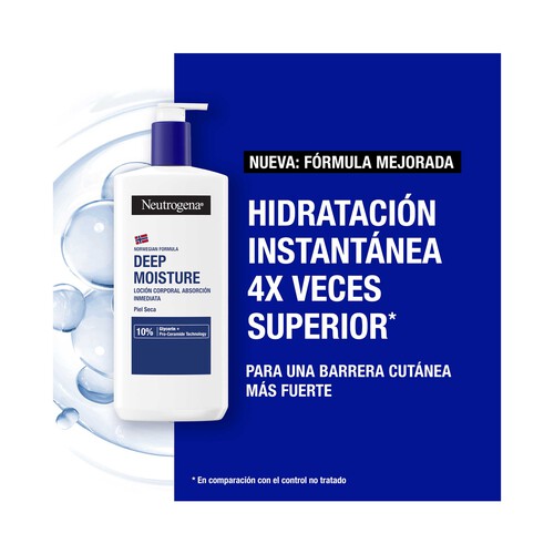 NEUTRÓGENA Loción corporal de absorción inmediata e hidratación profunda para pieles secas 750 ml.