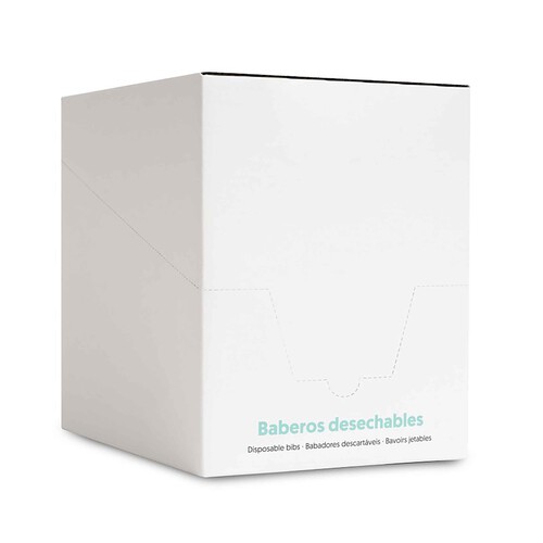 Pack de 10 baberos desechables e impermeables, INTERBABY.