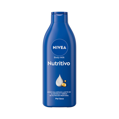 NIVEA Loción corporal (body milk) nutritivo, para pieles secas 250 ml.