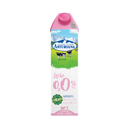 CENTRAL LECHERA ASTURIANA Leche desnatada (0,0% materia grasa) de vaca, de origen español 1 l.