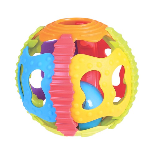 Pelota sonajero multicolor, PLAYGRO.