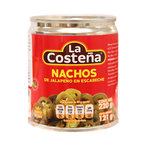 LA COSTEÑA Jalapeño rodajas LA COSTEÑA 220 gr.