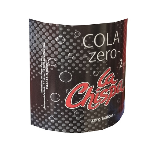 LA CHISPA Bebida refrescante sin azúcares y con edulcorantes con sabor a cola botella de 2 l.