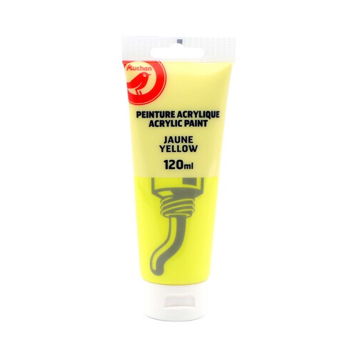 Pintura Acrilica Colores Amarillo 120 ml ALCAMPO