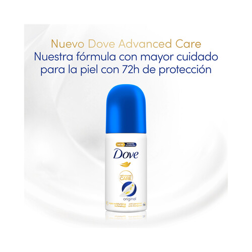 DOVE Original advanced care Desodorante en spray para mujer con protección antitranspirante hasta 72 horas 35 ml.