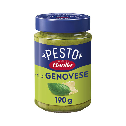 BARILLA Salsa Pesto a la genovesa con albahaca y queso parmesano BARILLA 190 g.