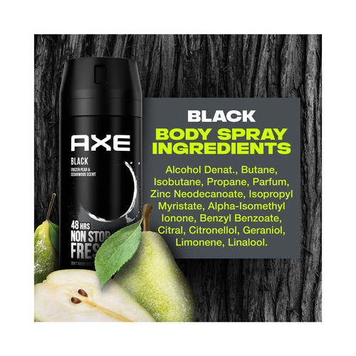 AXE Black Desodorante en spray para hombre con protección antitranspirante hasta 48 horas 150 ml.