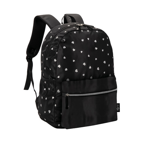 Mochila juvenil, varios compartimentos, glitter, ARTIMBAL.