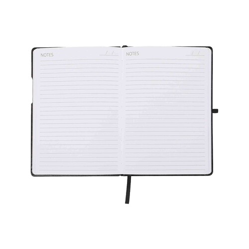 Cuaderno A5 70G 96H Tapa Negra Hojas 1 Raya Papel FSC PRODUCTO ALCAMPO