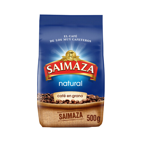 Café natural en grano SAIMAZA 500 g.