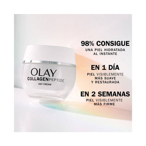 OLAY Collagen peptide Crema de día hidratante, para una piel fuerte y radiante 50 ml.