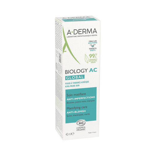 A.DERMA Biology ac Tratamiento matificante y anti-imperfecciones 40 ml