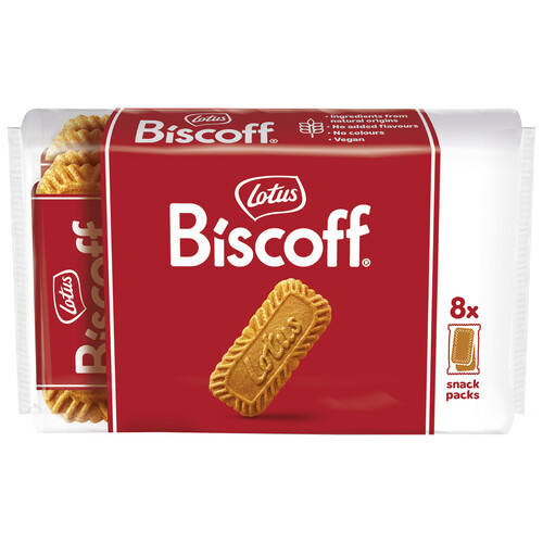 LOTUS Biscoff  Galletas caramelizadas 8 x 2 uds.