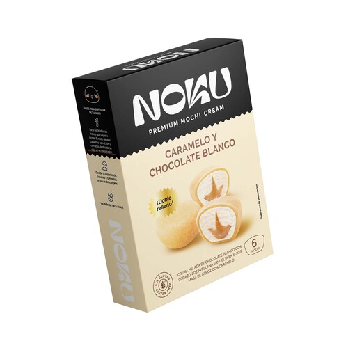 NOKU Mochi caramelo y chocolate blanco 210 g.