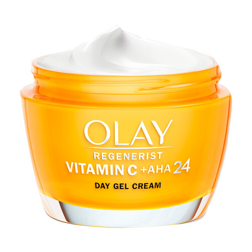 OLAY Regenerist vitamin C Crema de día textura gel, con vitamina C y AHA24 y fragancia cítrica 50 ml.