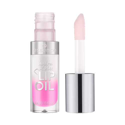 ESSENCE Hydra kiss tono 01 Kiss from a rose Aceite de labios nutritivo, con color y acabado brillante.