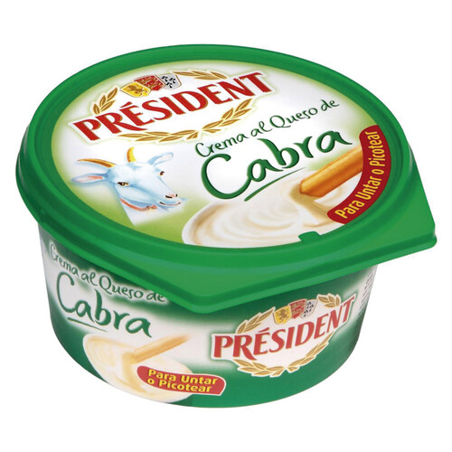 Crema de queso para untar de cabra PRÉSIDENT 125 g.