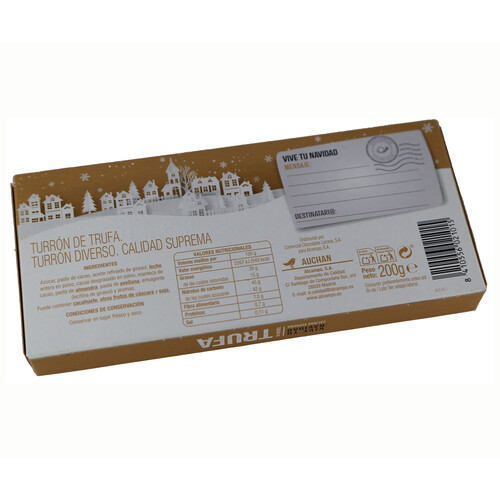 Turrón de trufa PRODCUTO ALCAMPO 200 g.