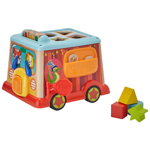 Playset de actividades con forma de autobús ONE TWO FUN ALCAMPO.