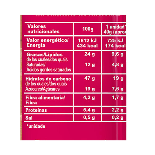 VICKY FOODS Napolitanas de cacao 6 uds x 240 g. 