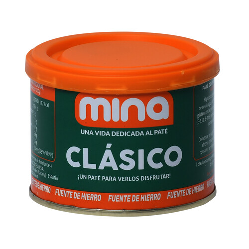 MINA Paté de hígado de cerdo MINA lata de 200 g.