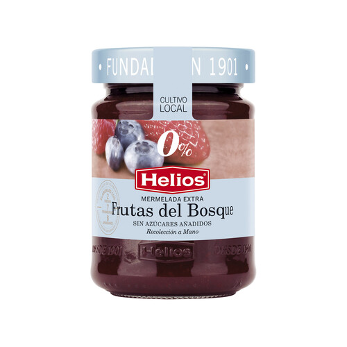 HELIOS Mermelada de frutas del bosque, sin azúcar añadido HELIOS DIET 280 g.