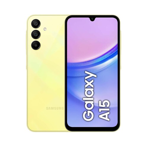 SAMSUNG Galaxy A15 amarillo, 128GB + 4GB Ram, móvil 16,5cm (6,5). SM-A155FZYDEUB