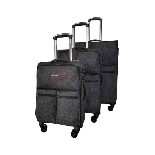 Trolley AIRPORT ALCAMPO Polisoft 55Cm 8R Negro