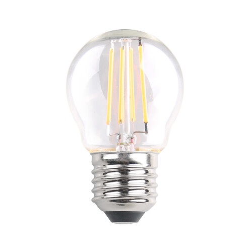 Bombilla Led E27 esférica, 8W=60W, luz fría, 806lm, PRODUCTO ALCAMPO.