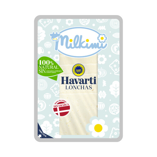 MILKIMI Queso lonchas Havarti IGP MILKIMI 150 g.