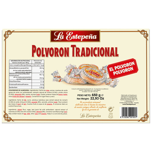 LA ESTEPEÑA  Polvorones  650 g.