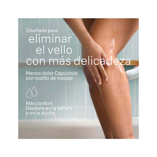 Depiladora eléctrica inalámbrica BRAUN Silk-épil 5-030, 2 velocidades, tecnología MicroGrip, resistente al agua.