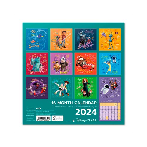 Calendario 2024 30X30 Pixar Movies Alcampo ¡Haz tu Compra Online y