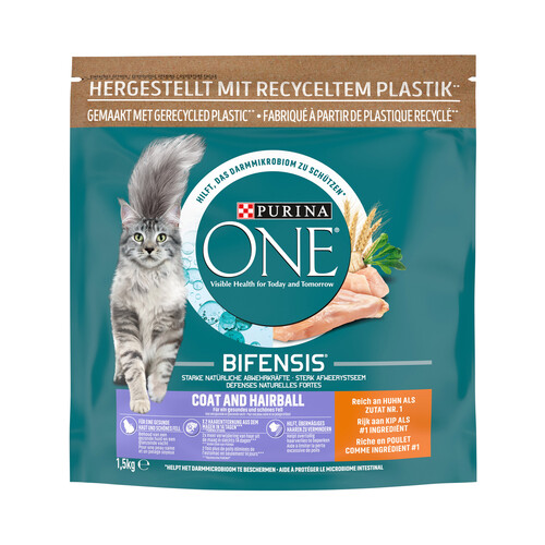 PURINA One Alimento para gatos adultos rico en pollo 1,5 kg.