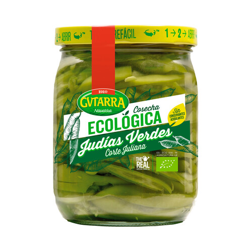 GUTARRA Cosecha ecológica Judías verdes corte en juliana bote de 250 g.