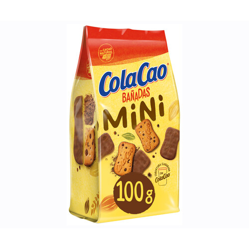 COLACAO Mini Galletas bañadas en chocolate 100 g.