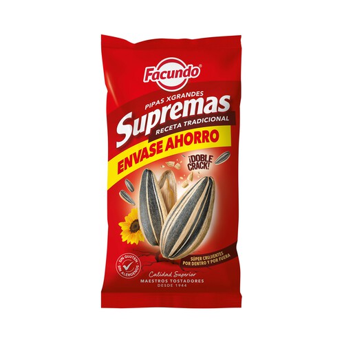 FACUNDO Supremas Pipas degirasol de calidad superior 190 g.