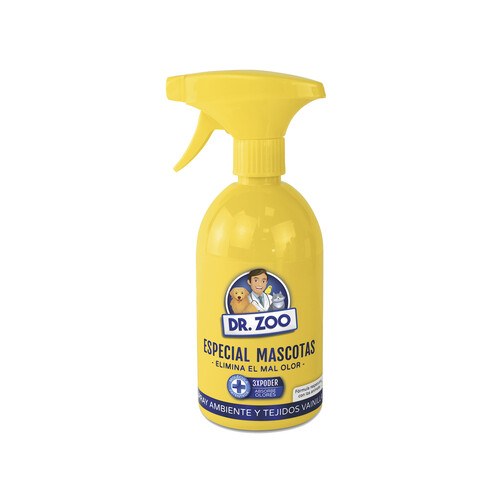 DR. ZOO Spray absorbe olores coche, especial mascotas aroma vainilla 500 ml.