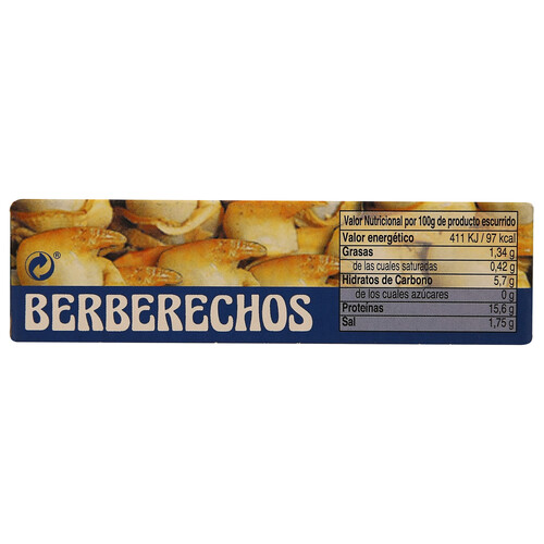 ATLÁNTICO Berberechos al natural 58 g.